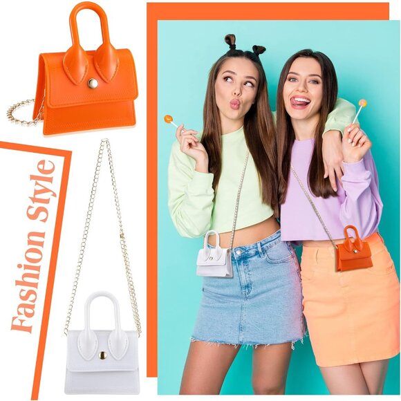 Durable PVC Mini Purse Set - 6 Colorful Toddler Handbags for Every Occasion - Picture 2 of 5